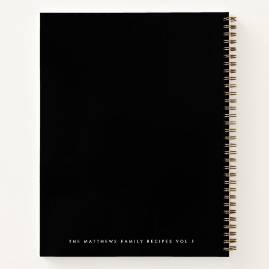 ファミリーレシピ4フォトレシピコレクションブラック ノートブック (裏面)