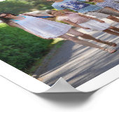 ファミリーレトロタイポグラフィフォトコラージュ ポスター (角)