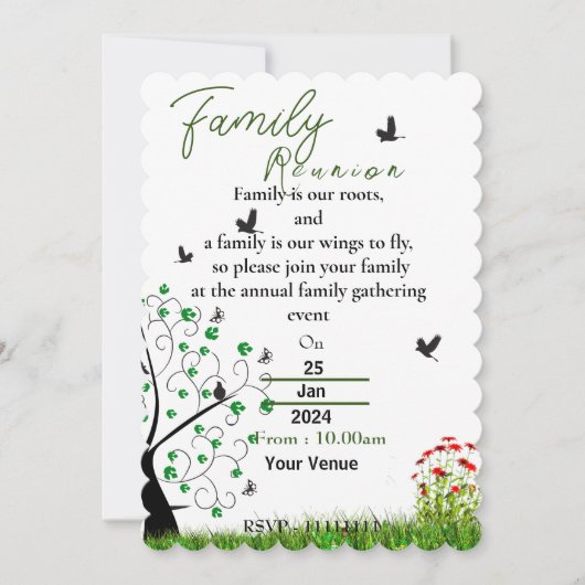 ファミリーロイオン招待状 招待状 (正面)