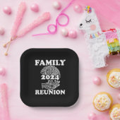 ファミリーロイニオン2024ブラックプレート ペーパープレート (パーティー)