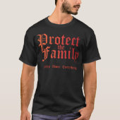 ファミリーロゴ オレンジ 保護 Tシャツ (正面)