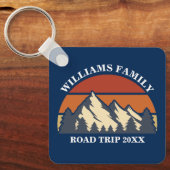 ファミリーロードトリップバケーションマウンテンズカスタム懇親会 キーホルダー (正面)