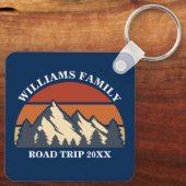 ファミリーロードトリップバケーションマウンテンズカスタム懇親会 キーホルダー (裏面)