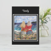 ファミリー人間関係レディース海恋しく思ビューズユー サンキューカード (スタンド正面)