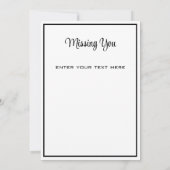 ファミリー人間関係レディース海恋しく思ビューズユー サンキューカード (裏面)