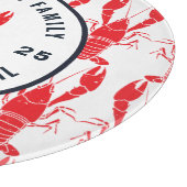 ファミリー任意の大事な行事ロブスターパーソナライズされた沸騰 カッティングボード (角)