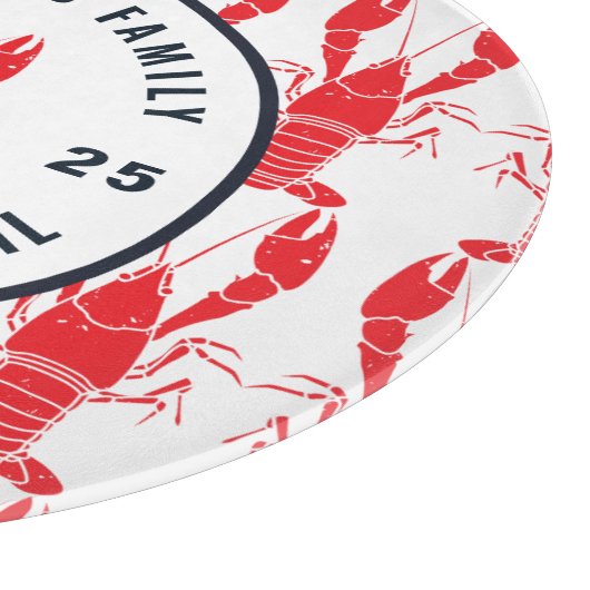 ファミリー任意の大事な行事ロブスターパーソナライズされた沸騰 カッティングボード (角)