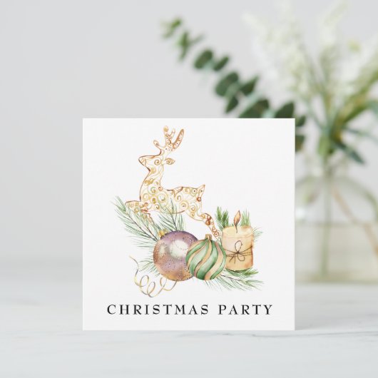 *~*ファミリー企業のAP20トナカイのクリスマスパーティー 招待状 (スタンド正面)