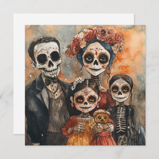 ファミリー伝統的ギャザリングディアデロスミュートス 招待状 (正面/裏面)