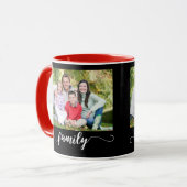 ファミリー写真テンプレートフォトマグカップ マグカップ (正面左)