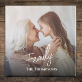ファミリー写真テンプレート パーソナライズされた マグネット