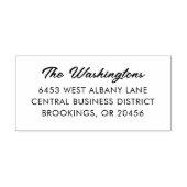 ファミリー名スクリプト個人差出人住所 セルフインキングスタンプ (デザイン)