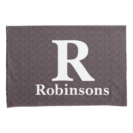 ファミリー名セーター枕カバー 枕カバー (正面右)