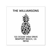 ファミリー名パイナップル差出人住所 セルフインキングスタンプ (デザイン)