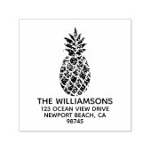 ファミリー名パイナップル差出人住所 セルフインキングスタンプ (デザイン)