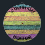 ファミリー名パーソナライズされたブルーダーツボード ダーツボード<br><div class="desc">ダーツボードはレクリエーション人気がある的で競争力のあるゲームで、あらゆる年齢のプレイヤーやスキルレベルのプレイヤーにおもしろいの時間を提供する。ダーツボードは一般的にシザル繊維、コルク、または電子部品から作られ、ダーツボードはダーツの衝撃に耐え、正確なスコアゾーンを提供するように設計されている。標準のダーツボードは中央に番号付きセクションとブルズアイを持つ円形のデザインを特徴とし、電子バージョンは多くの場合、デジタルスコアリングや各種ゲームオプションを含む。ホームゲームの部屋、バー、プロフェッショナルトーナメントに最適なダーツボードは、壁に取り付けたり、キャビネットに収納することがスタイリッシュできる。ダーツのセットと、このクラシックゲームの戦略的楽しむな挑戦と興奮であなたのセットアップを完了。</div>