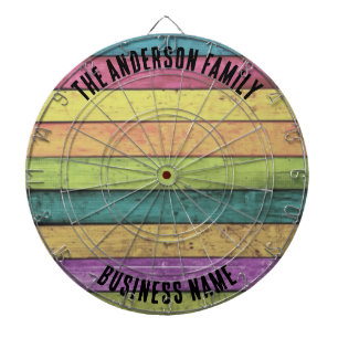 ファミリー名パーソナライズされたブルーダーツボード ダーツボード
