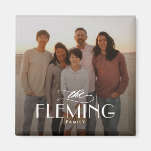 ファミリー名パーソナライズされたPhoto Magnet マグネット