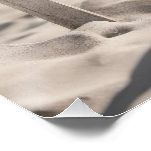 ファミリー名ビーチハウスサインフォトレトロ ポスター (コーナー)