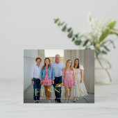 ファミリー名フォイルモダンホリエレガントーハガキ 箔シーズンポストカード (立ち正面)