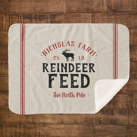 ファミリー名ホリデートナカイ食べ物を与えグレインサック シェルパブランケット