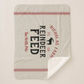 ファミリー名ホリデートナカイ食べ物を与えグレインサック シェルパブランケット (正面)