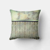 ファミリー名ミンティグリーンマーブルハーレキン クッション (裏面)