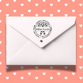 ファミリー名メリークリスマスキャンディスティックテーマ セルフインキングスタンプ