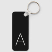 ファミリー名モノグラム懇親会 パーソナライズされた キーホルダー (裏面)