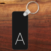 ファミリー名モノグラム懇親会 パーソナライズされた キーホルダー (裏面)