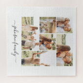 ファミリー名写真保存6イメージ ジグソーパズル (横)