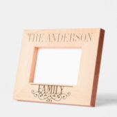 ファミリー名前をカスタムする パーソナライズされた レーザー彫刻フレーム (左)