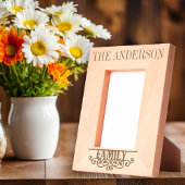 ファミリー名前をカスタムする パーソナライズされた レーザー彫刻フレーム