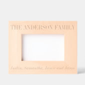 ファミリー名前をカスタムする パーソナライズされた レーザー彫刻フレーム (正面)