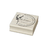 ファミリー名差出人住所ラウンドロゴセルフインキング ラバースタンプ (スタンプ)