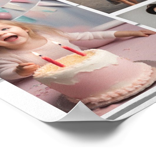 ファミリー名10複数写真 ポスター (角)