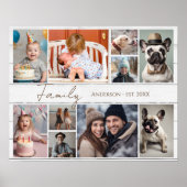 ファミリー名10複数写真 ポスター (正面)