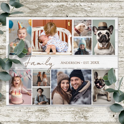 ファミリー名10複数写真 ポスター