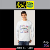 ファミリー名♠️まぶしいワードクラウドシャツ Tシャツ