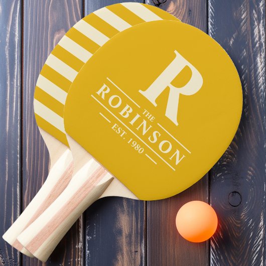 ファミリー名&イニシャルポロウォームサンフラワー 卓球ラケット