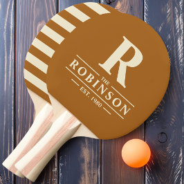 ファミリー名&イニシャルポロバーンドサンド 卓球ラケット