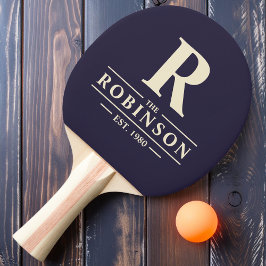 ファミリー名&イニシャルミッドナイト海 卓球ラケット