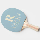ファミリー名&イニシャルライトスカイ 卓球ラケット (横)