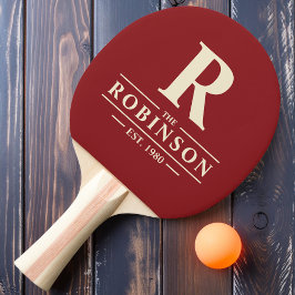 ファミリー名&イニシャル深いクランベリー 卓球ラケット