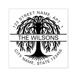 ファミリー名&差出人住所ウィローツリー ラバースタンプ