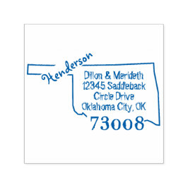 ファミリー名Create Own Oklahoma差出人住所 セルフインキングスタンプ