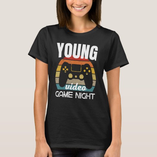 ファミリー向けゲームの夜 Tシャツ (正面)