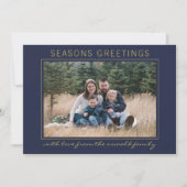 ファミリー季節のごあいさつホリデーフォトカード シーズンカード (正面)