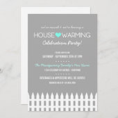 ファミリー引っ越し祝いパーティーパーティの招待状 招待状 (正面/裏面)