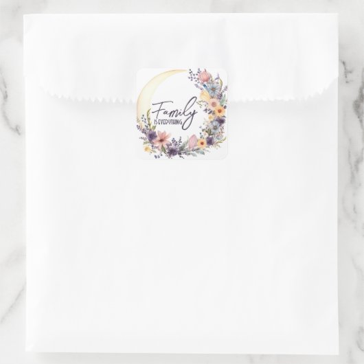 ファミリー引用文インボホリース スクエアシール (バッグ)